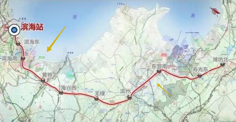 京沪二线都通车了，为啥天津到潍坊还要再搞一条？看看山东半岛的港口堵成啥样了。天津