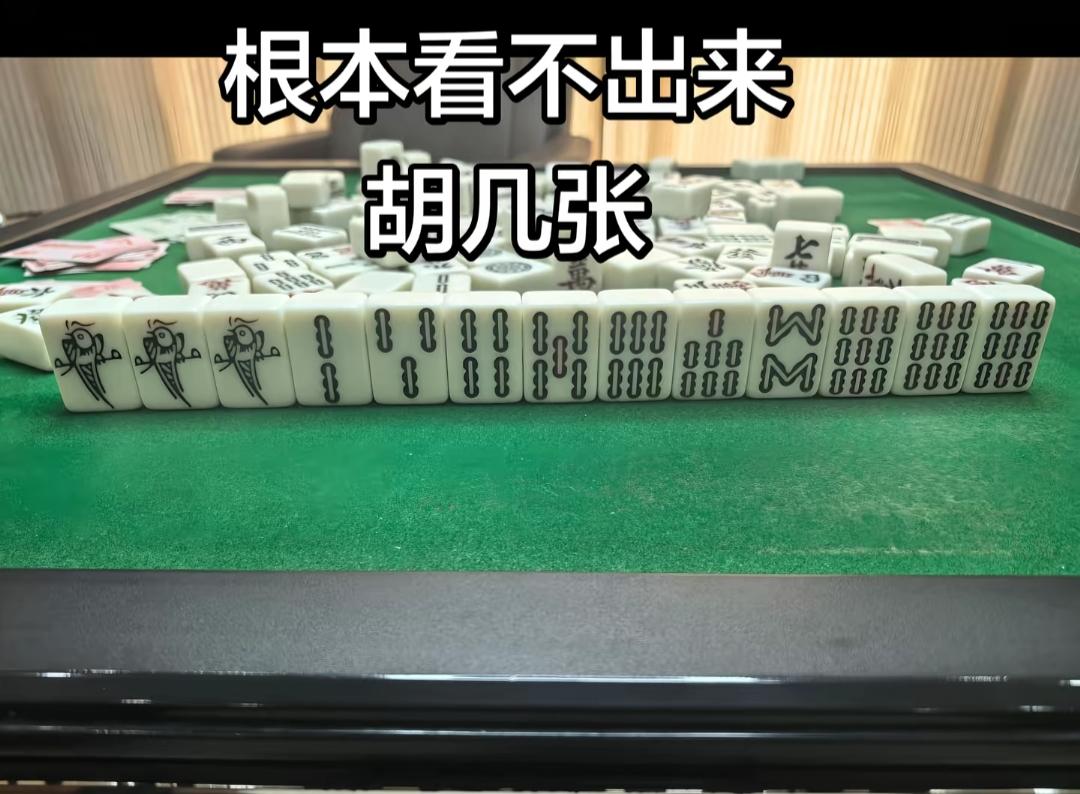 麻将桌上，胡牌在望！有高手吗？到底胡几张[作揖]