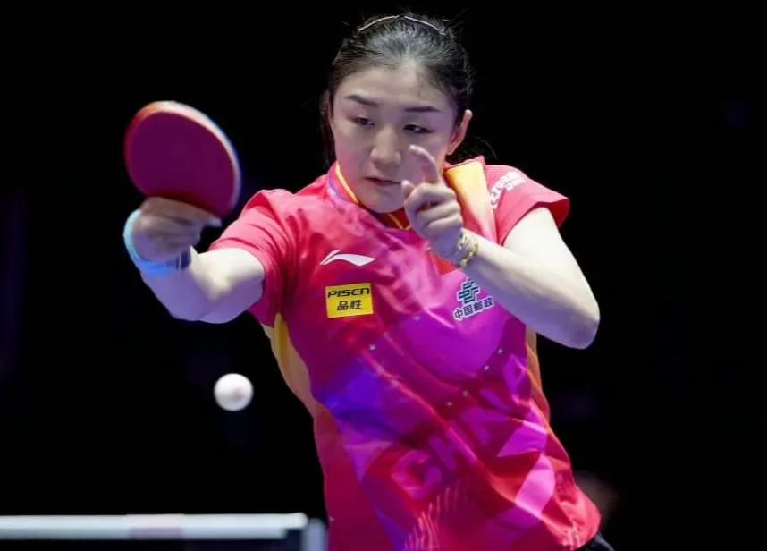 #釜山世乒赛团体赛# 女团第一阶段小组赛第三轮，中国vs西班牙，第二盘，陈梦在先