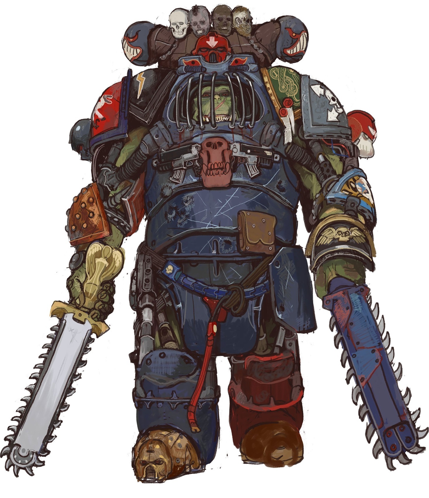 战锤40k 兽人星际战士by mossacannibalis 