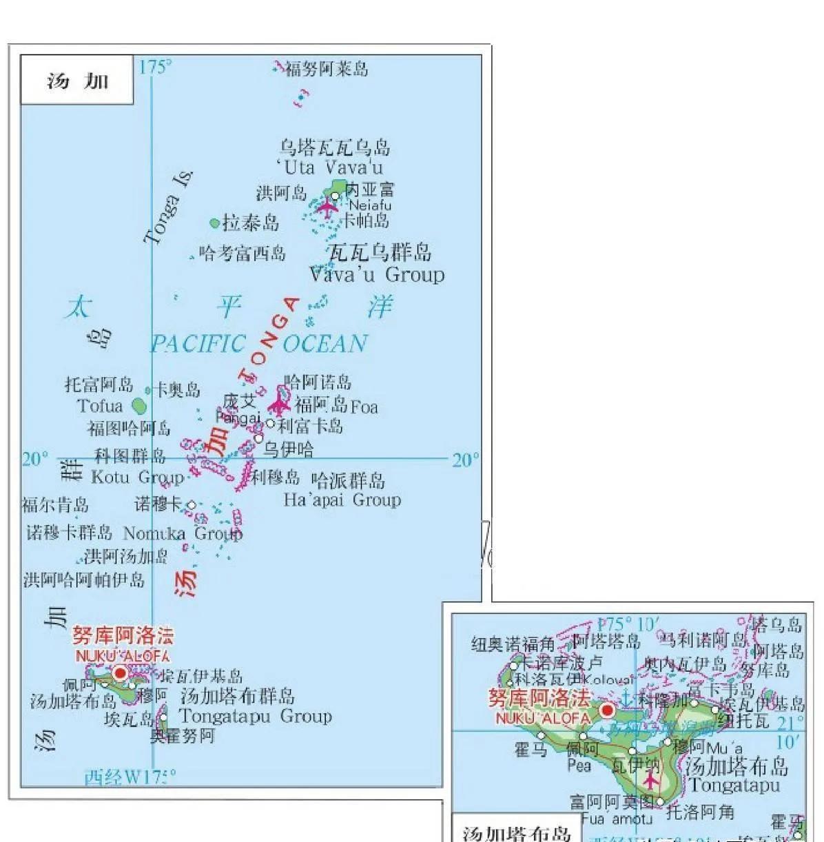 汤加位于南太平洋西部，陆地面积747平方公里，但海洋专属经济区面积却高达70万平