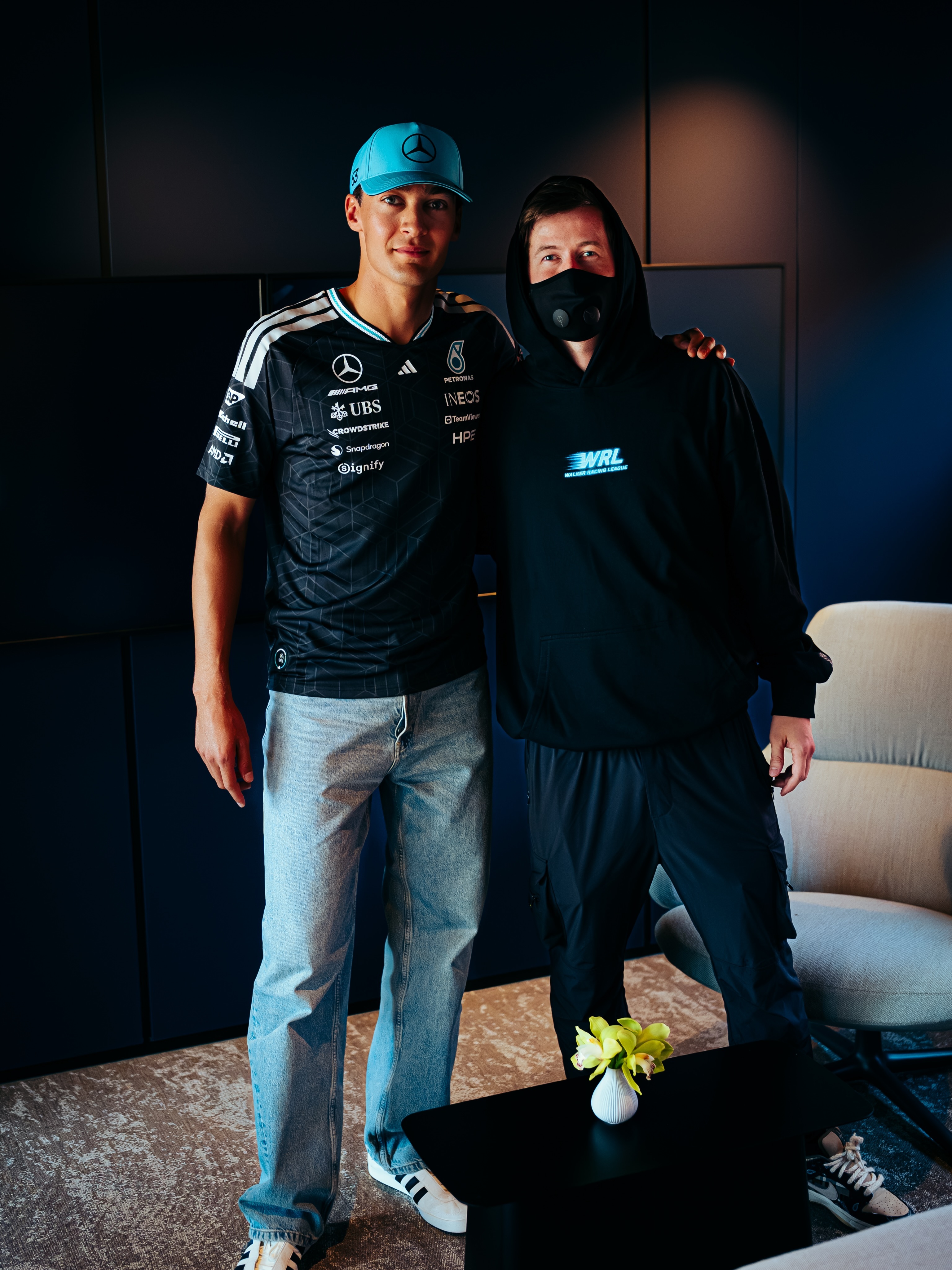 和Alan Walker的合影©️alanwalkermusic乔治拉塞尔🇪?