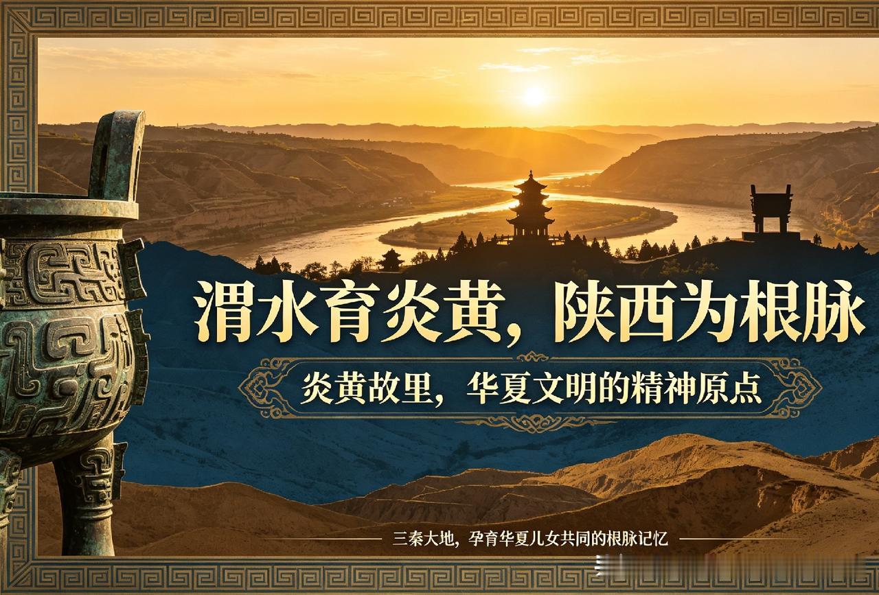 渭水育炎黄，陕西为根脉：华夏子孙的文明原点
 
何为炎黄？是刻在亿万中国人骨血里