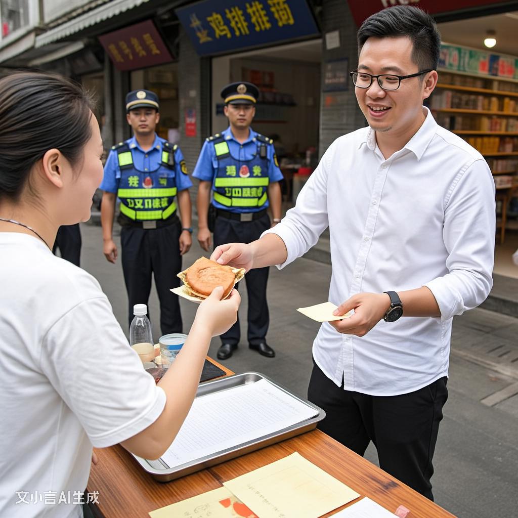 近期，江西景德镇的“鸡排哥”李俊永火爆出圈，其摊位晚上10点仍大排长龙。

“鸡