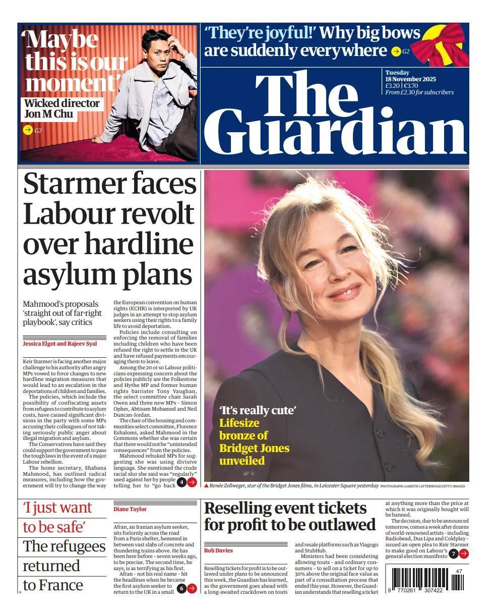 根据《卫报》报道，反对移民提案的英国议员可能会再次向英国首相基尔·斯塔默爵士发起