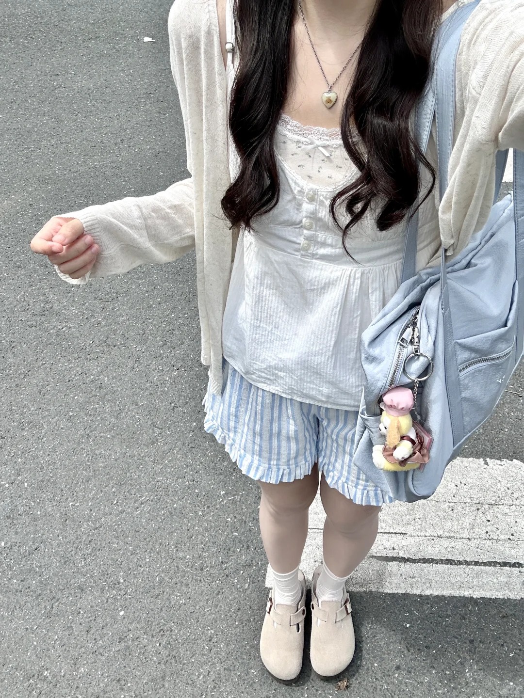 Bm TiffanyCottonTank叠碎花和条纹裤好甜！！