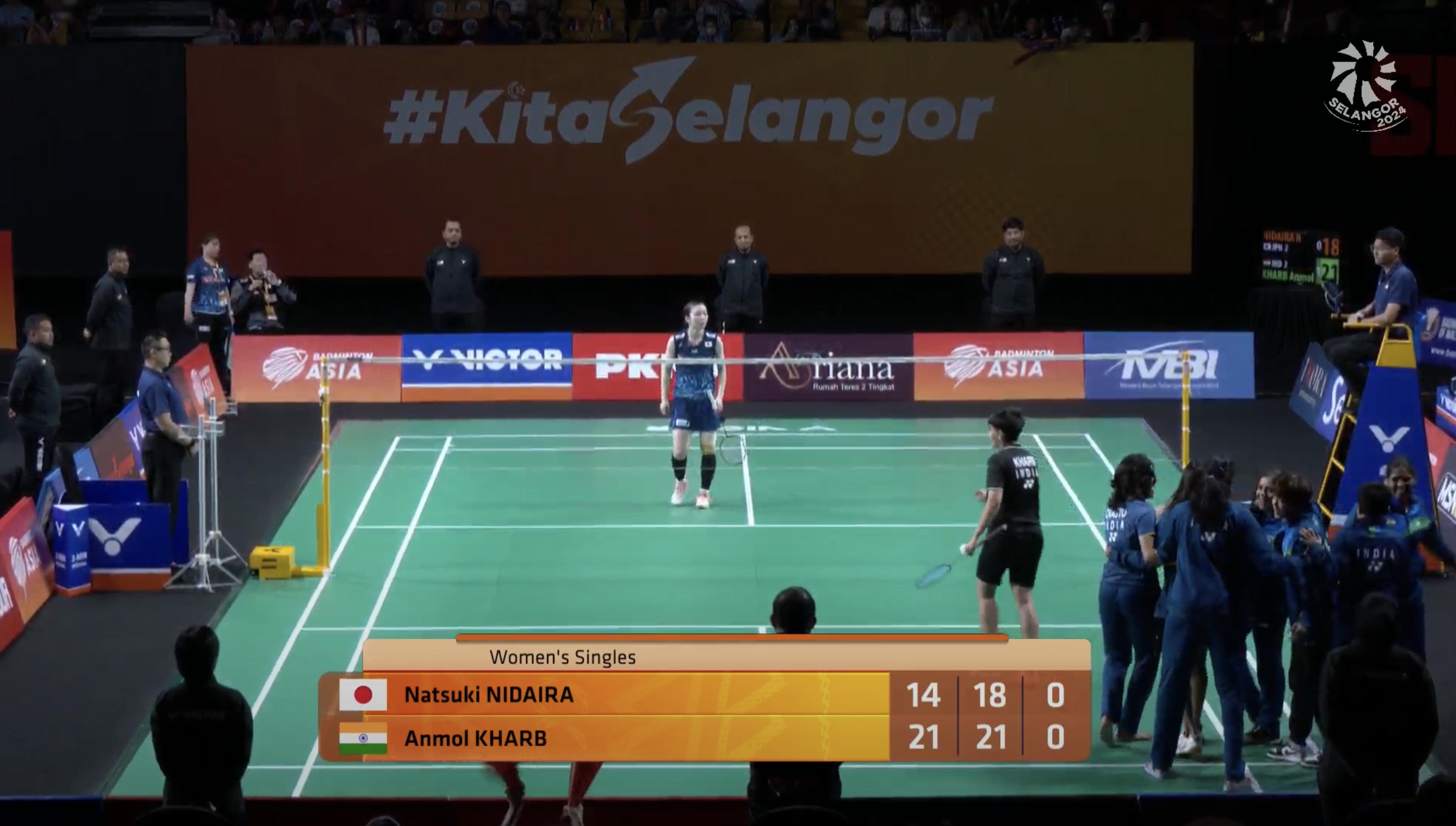 【女团半决赛：日本🇯🇵2-3🇮🇳印度，印度女队首进亚团决赛！】1、大堀彩