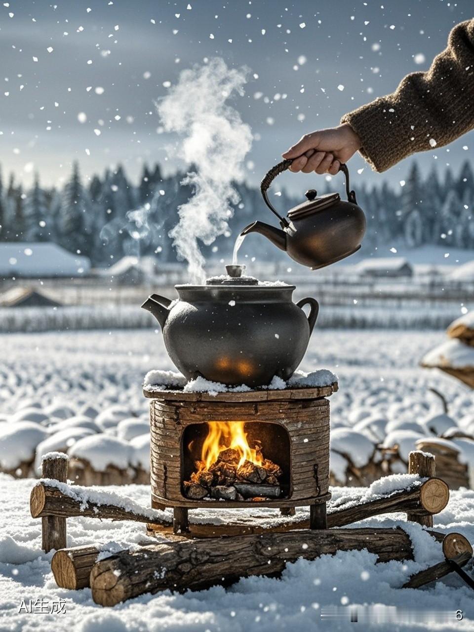 上联:寒日茅庐独煮酒
下联:暧春竹院共吟诗