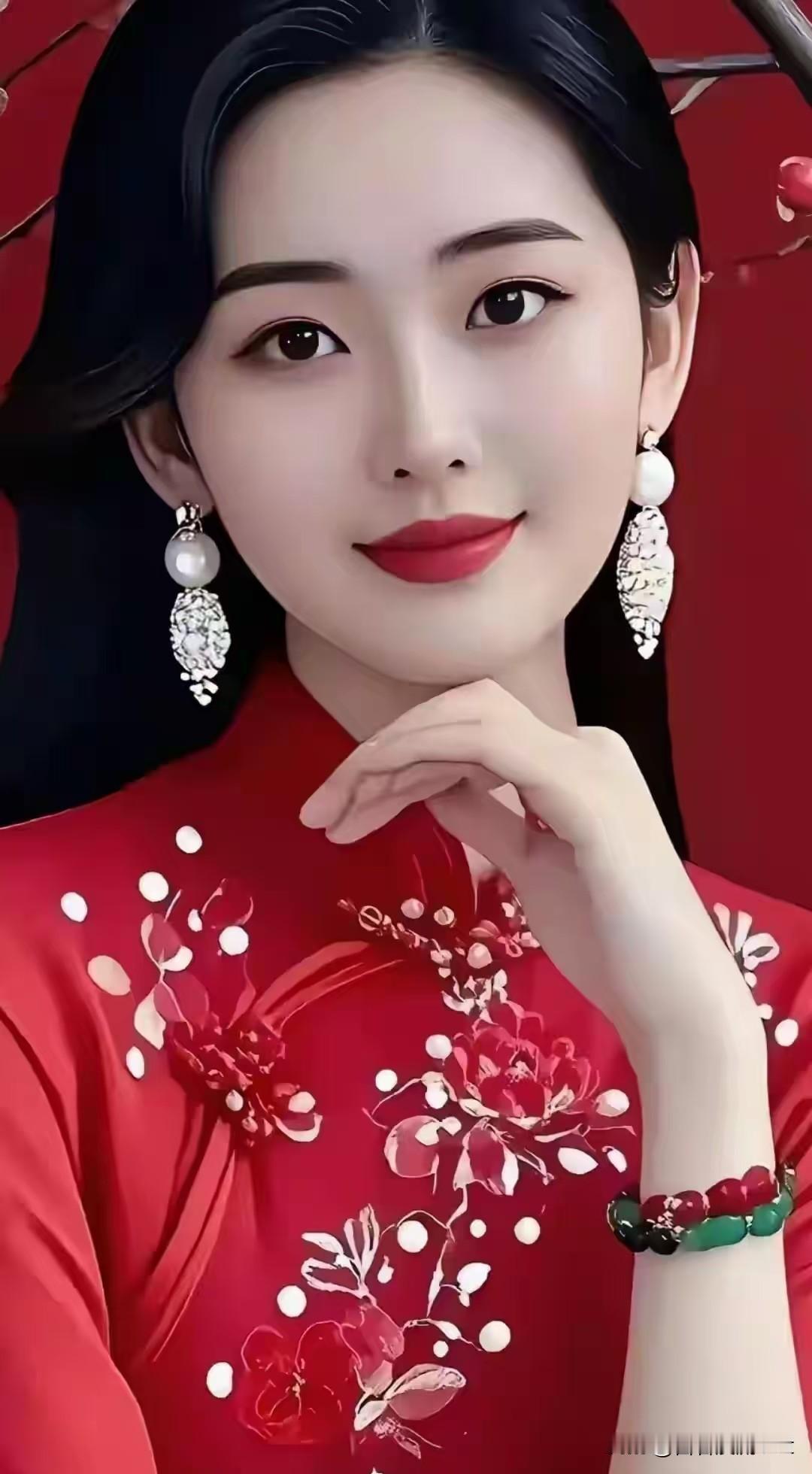一七令·红
 
红。
凝色，凝瞳。
梅影畔，绮筵中。
衣裁云锦，花缀春风。
耳垂