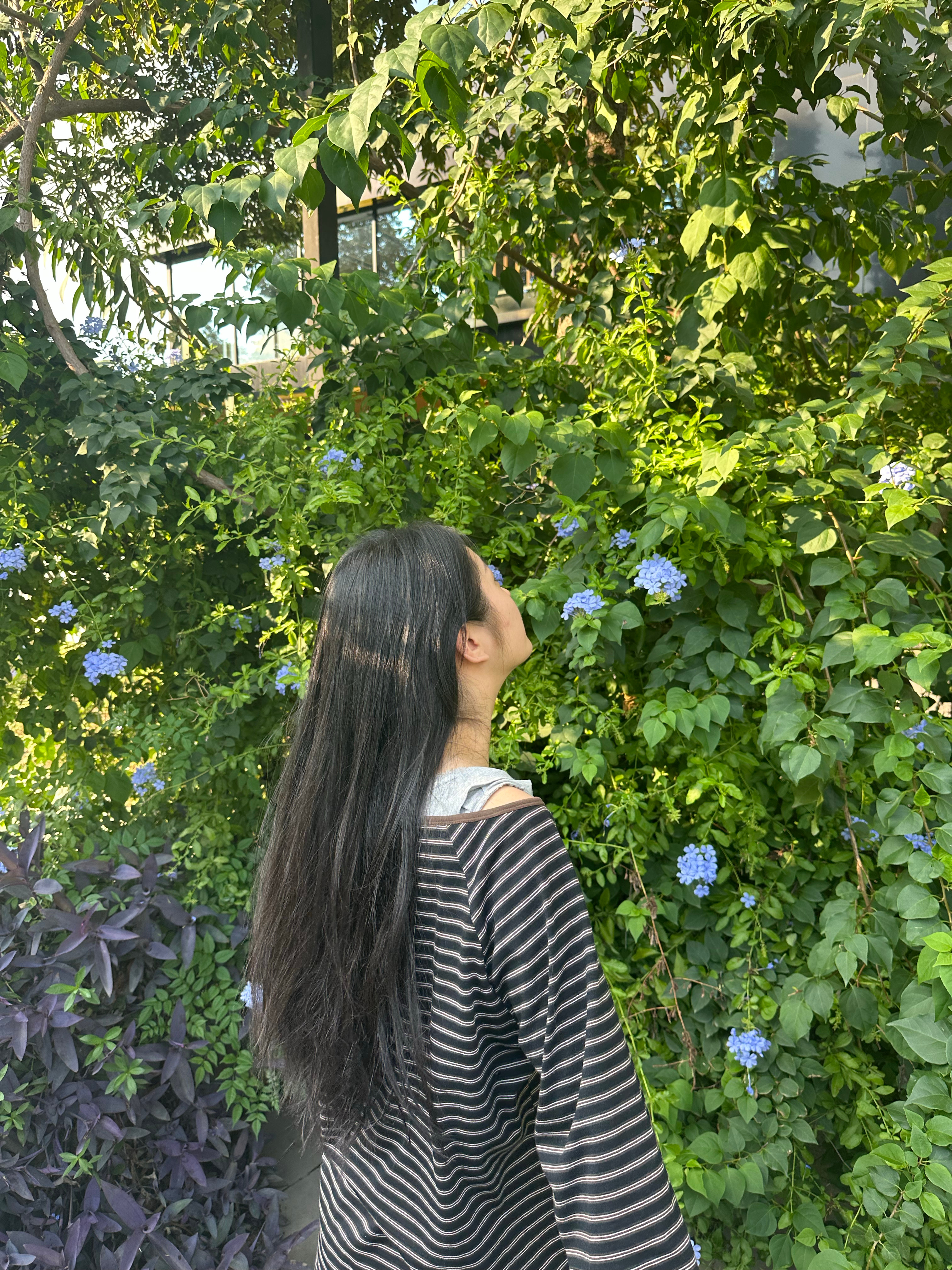 我发现我一抬头脖子好长，而且前倾 ​​​