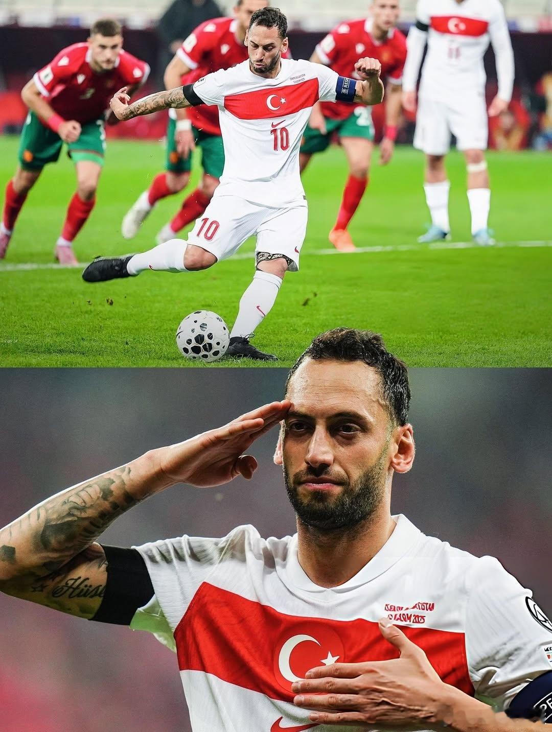 恰尔汗奥卢今天凌晨点球破门打破僵局，因为已经无缘直接晋级且锁定附加赛，恰尔汗奥卢