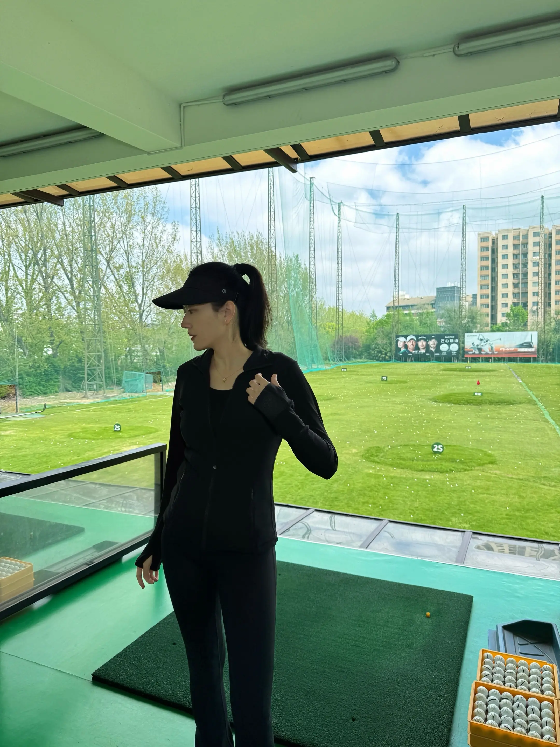 高尔夫练习 运动女孩 周末时光 高尔夫练习记录 高尔夫的热血女子力