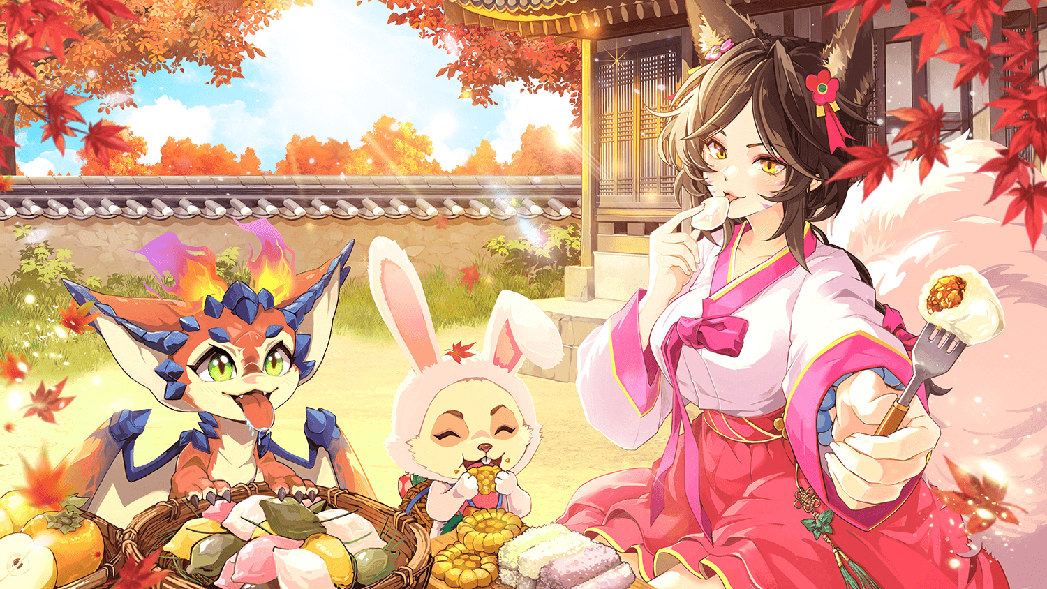 韩服LOL秋夕节宣传图英雄联盟 ​​​