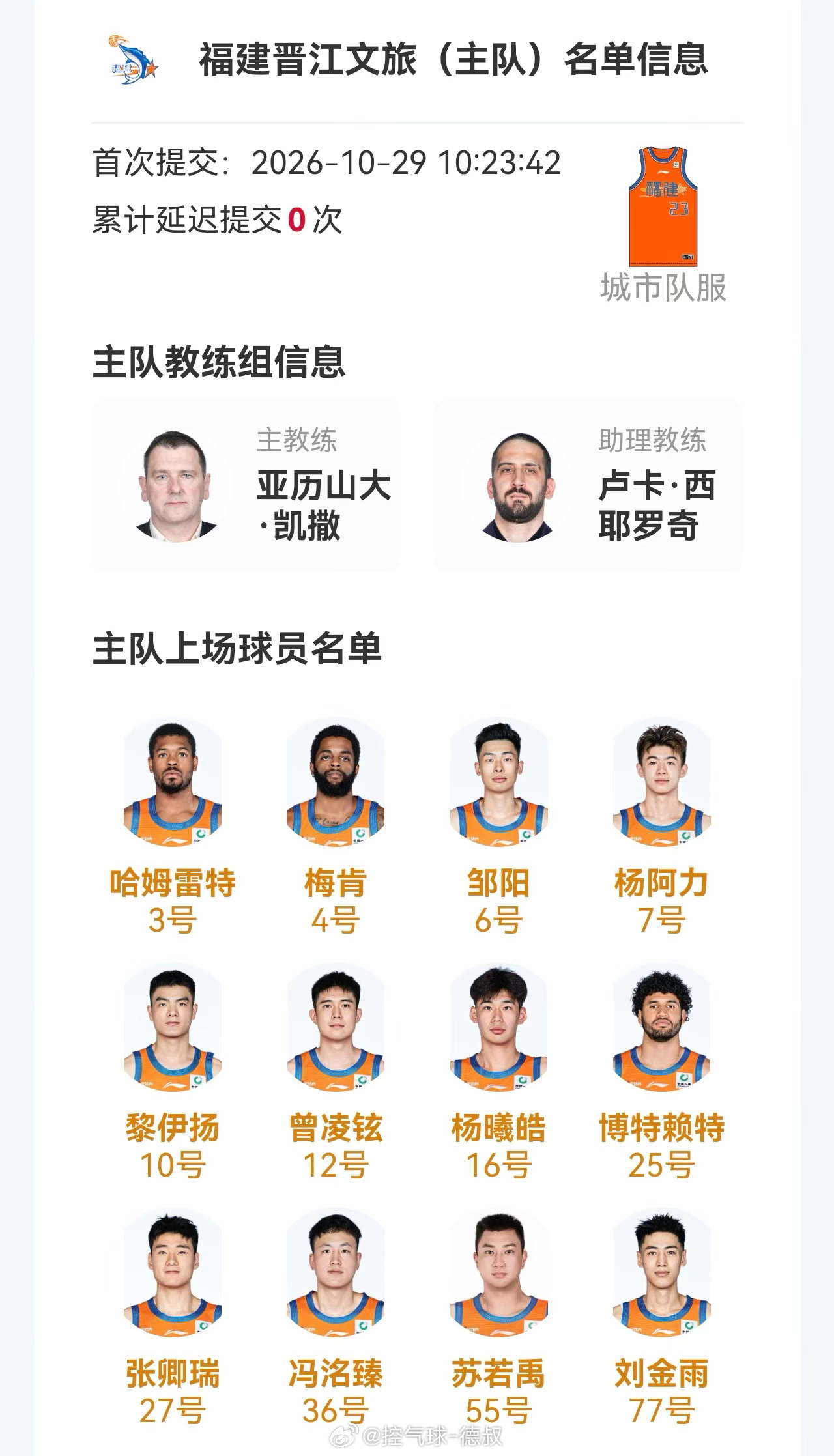 福建球迷盼来了！内线悍将苏若禹今晚正式复出！内线轮换直接补上一块关键拼图！福建男