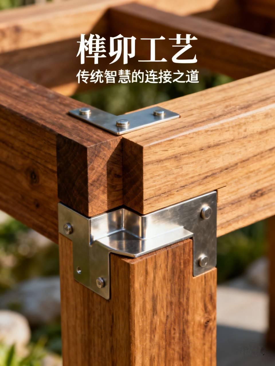 别样的榫卯结构，无论是在木结构上，还是在钢铁结构上，均有着严丝合缝的牢固度与稳定