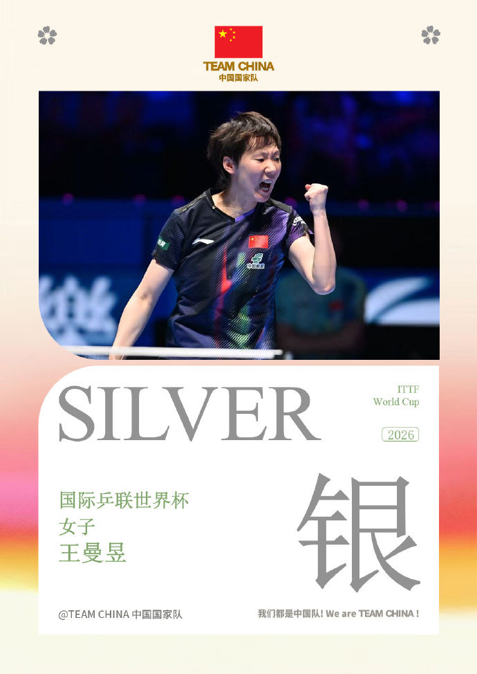 【#中国国家队恭喜孙颖莎王曼昱# 】#孙颖莎冠军# ：去创造历史，去突破自己去定