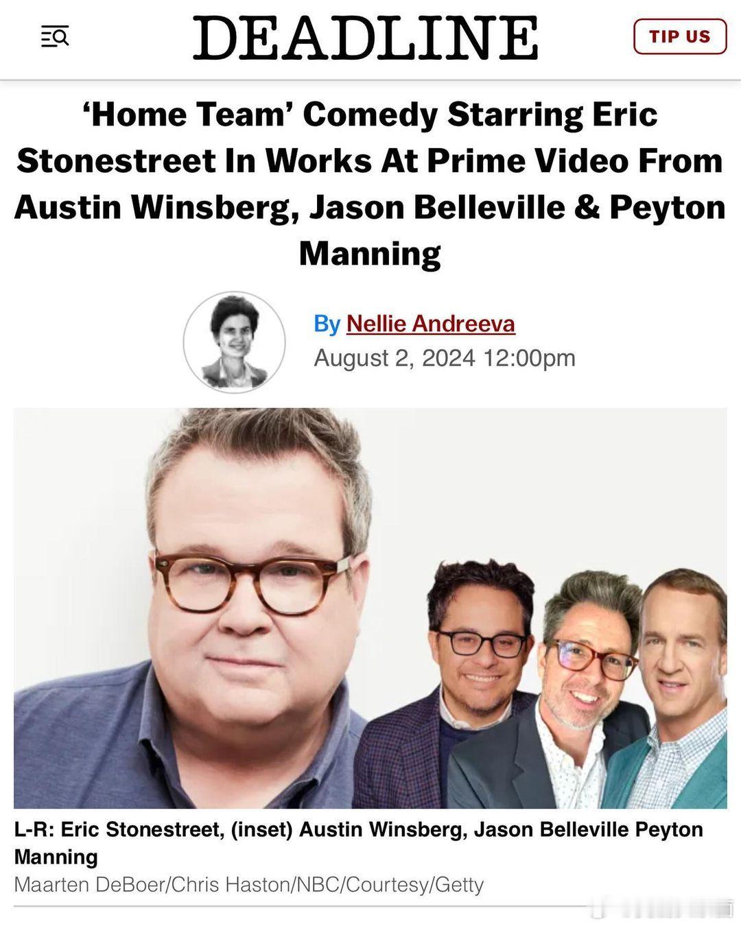 【《摩登家庭》Cam新剧获预订】亚马逊预订喜剧剧集《主队》(Home Team)