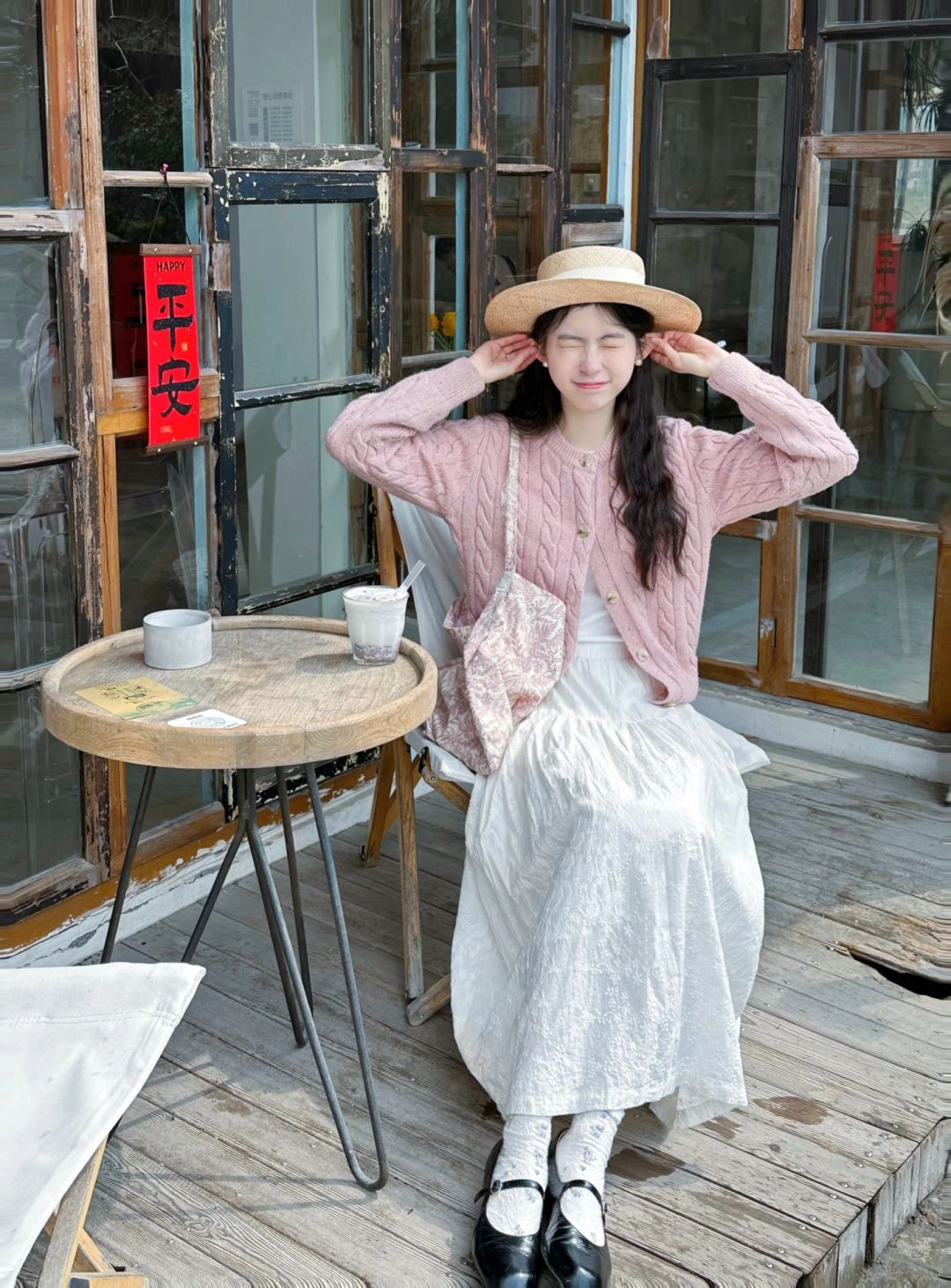 抓住春天啰！👒🌷☁️
