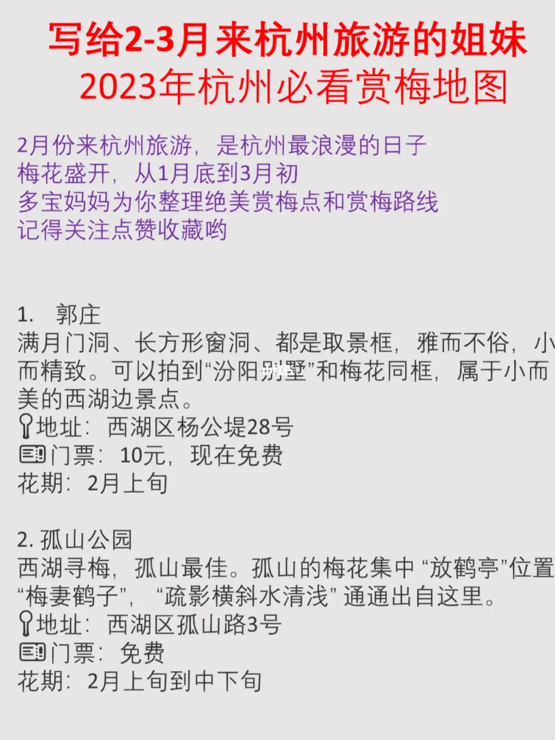 我问了28个杭州人，都说这里的梅花最好看
