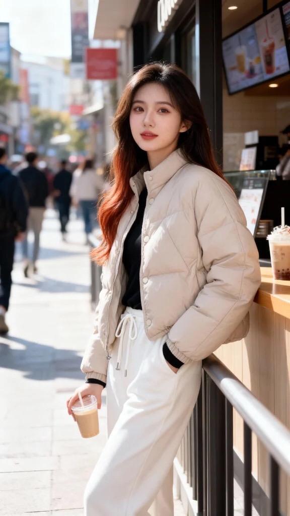 今天穿什么 显瘦穿搭 羽绒服 好看的冬装 韩系穿搭