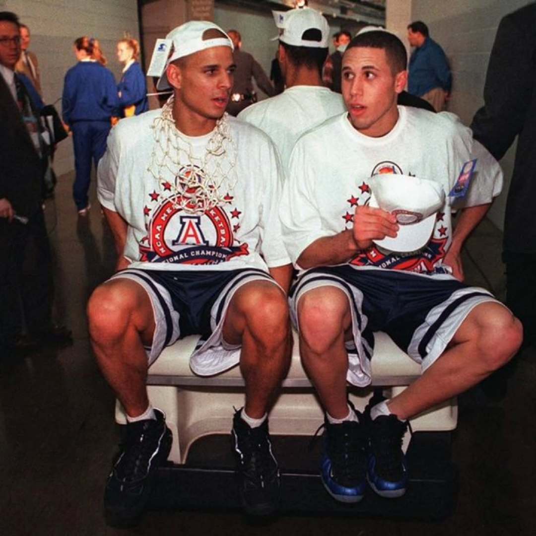 Miles Simon & Mike Bibby after winning t