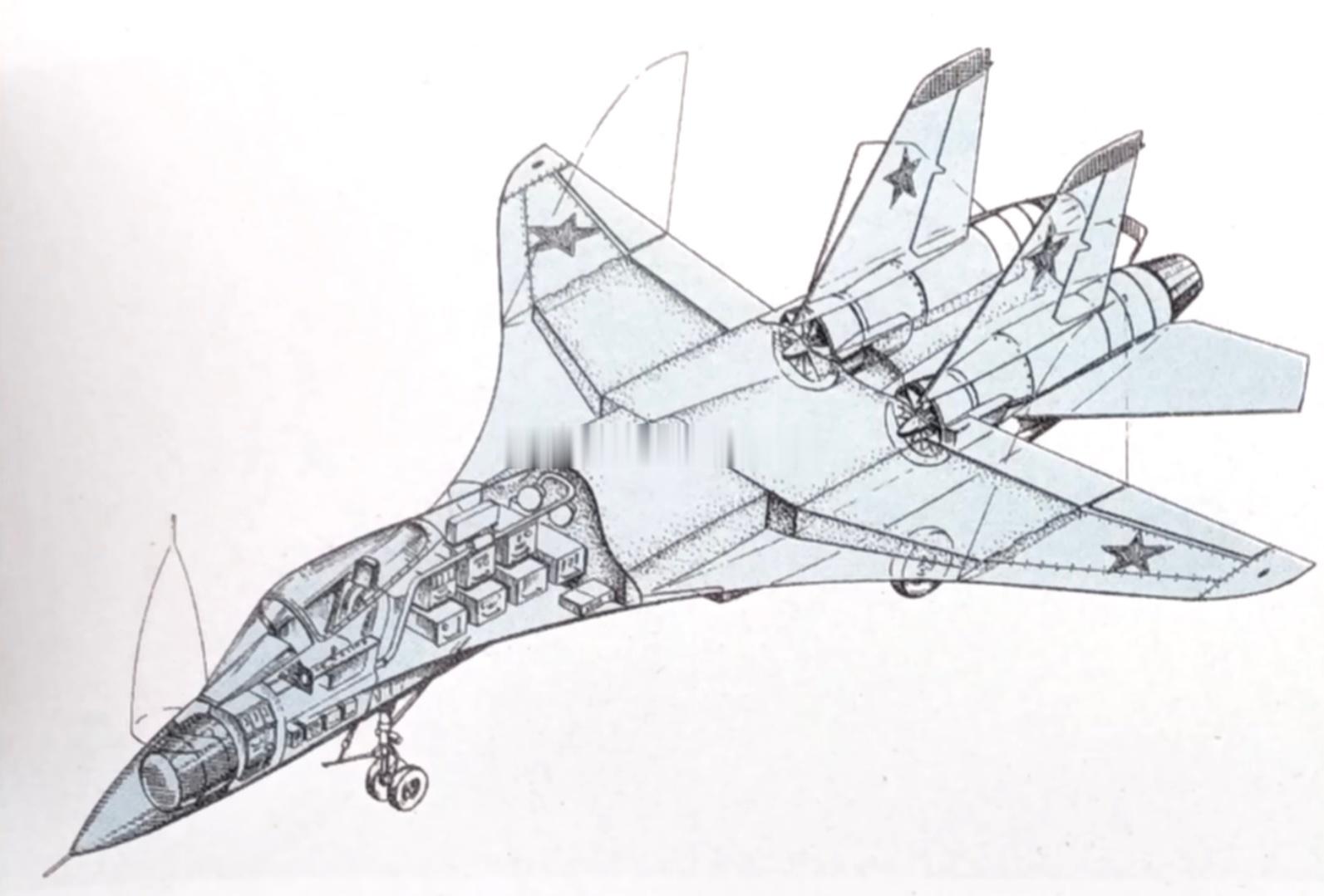 假如Su-27系列按照T-10原版方案发展，那么舰载型就会有这两个东西，其中的并