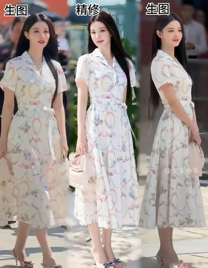 王楚然生图和精修完全没区别啊，我反倒更喜欢生图这种活人感，真的非常有大美女的气场