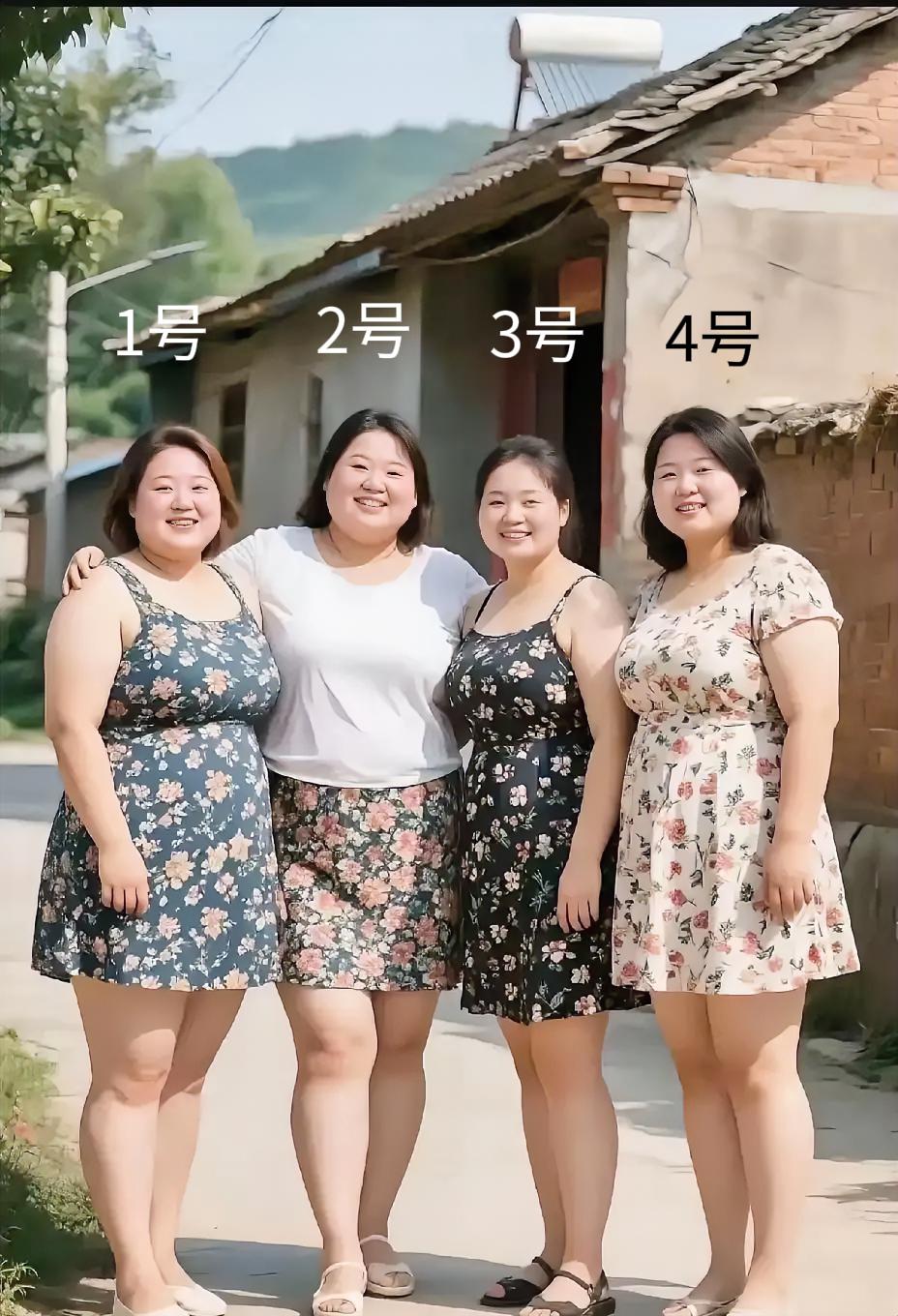 1号福相女，2号镇宅女，3号富贵女，4号旺夫女，对号入座，你选几号做老婆？我不选