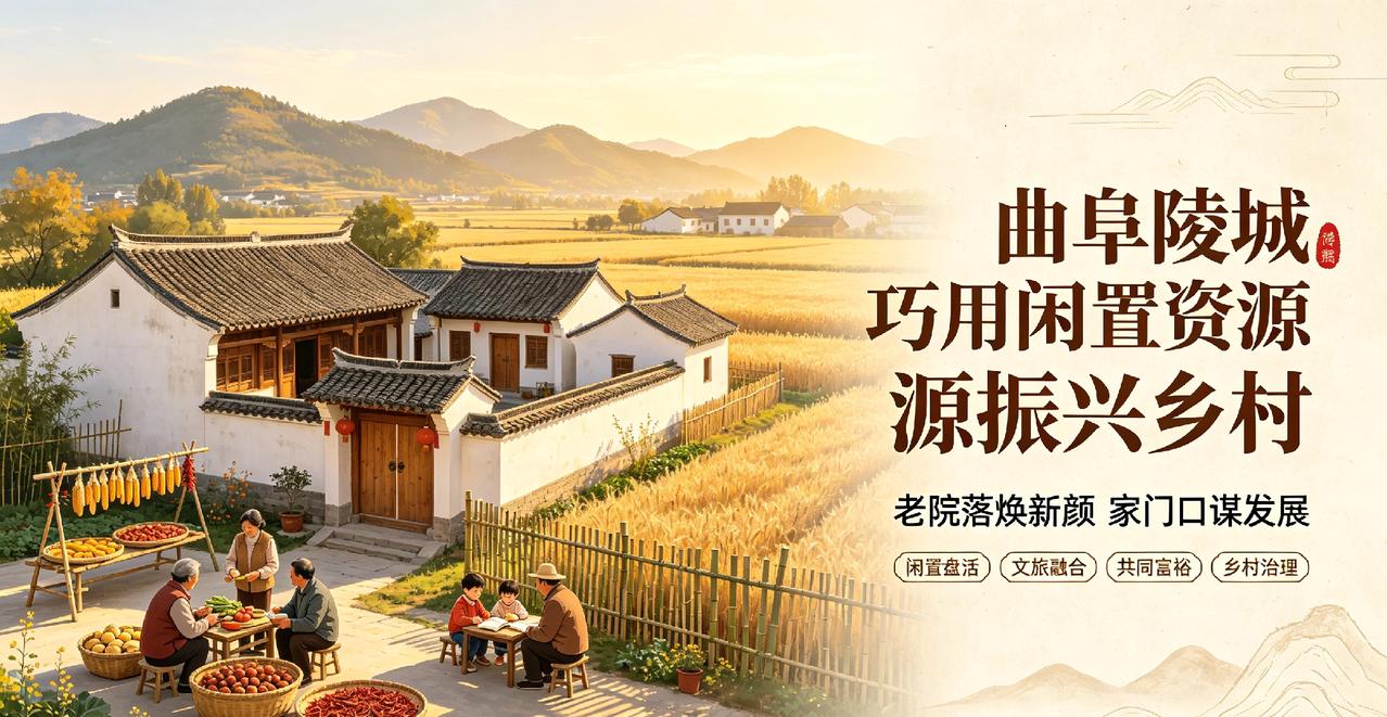 曲阜陵城巧用闲置资源振兴乡村