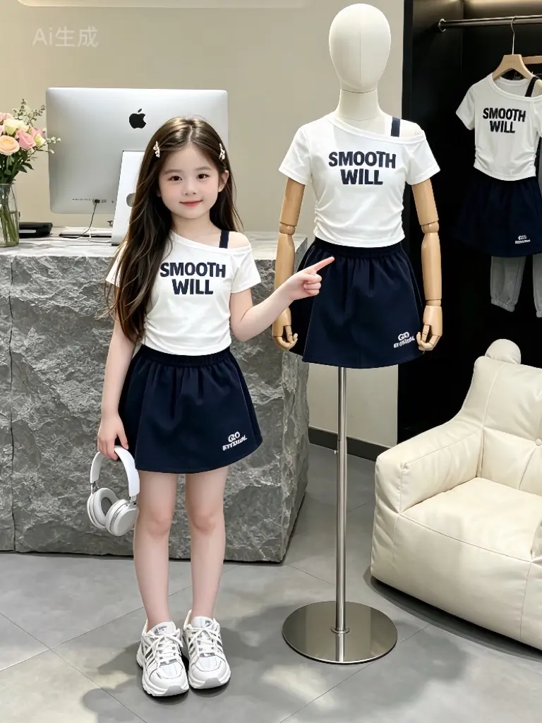 女孩夏装搭配 女童夏季ootd 童装今日穿搭 骗你生女儿 童装也有时髦感