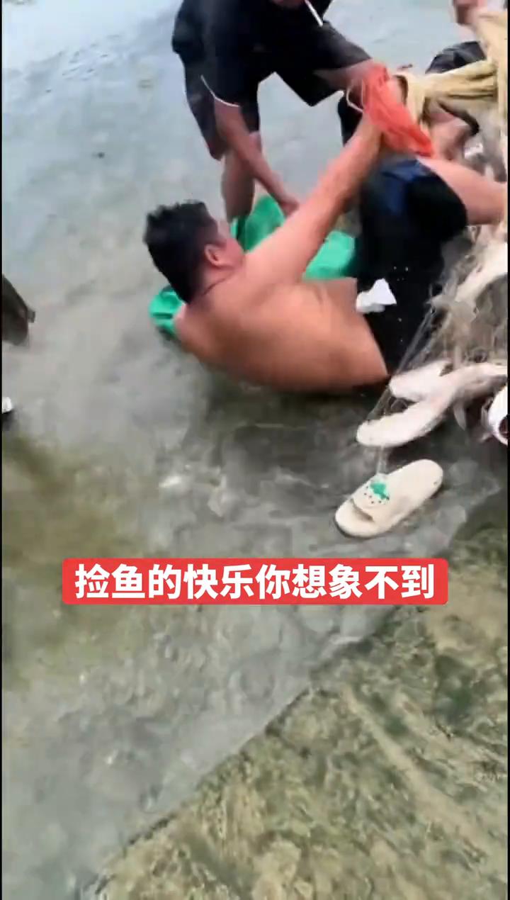 捡鱼的快乐你想象不到。