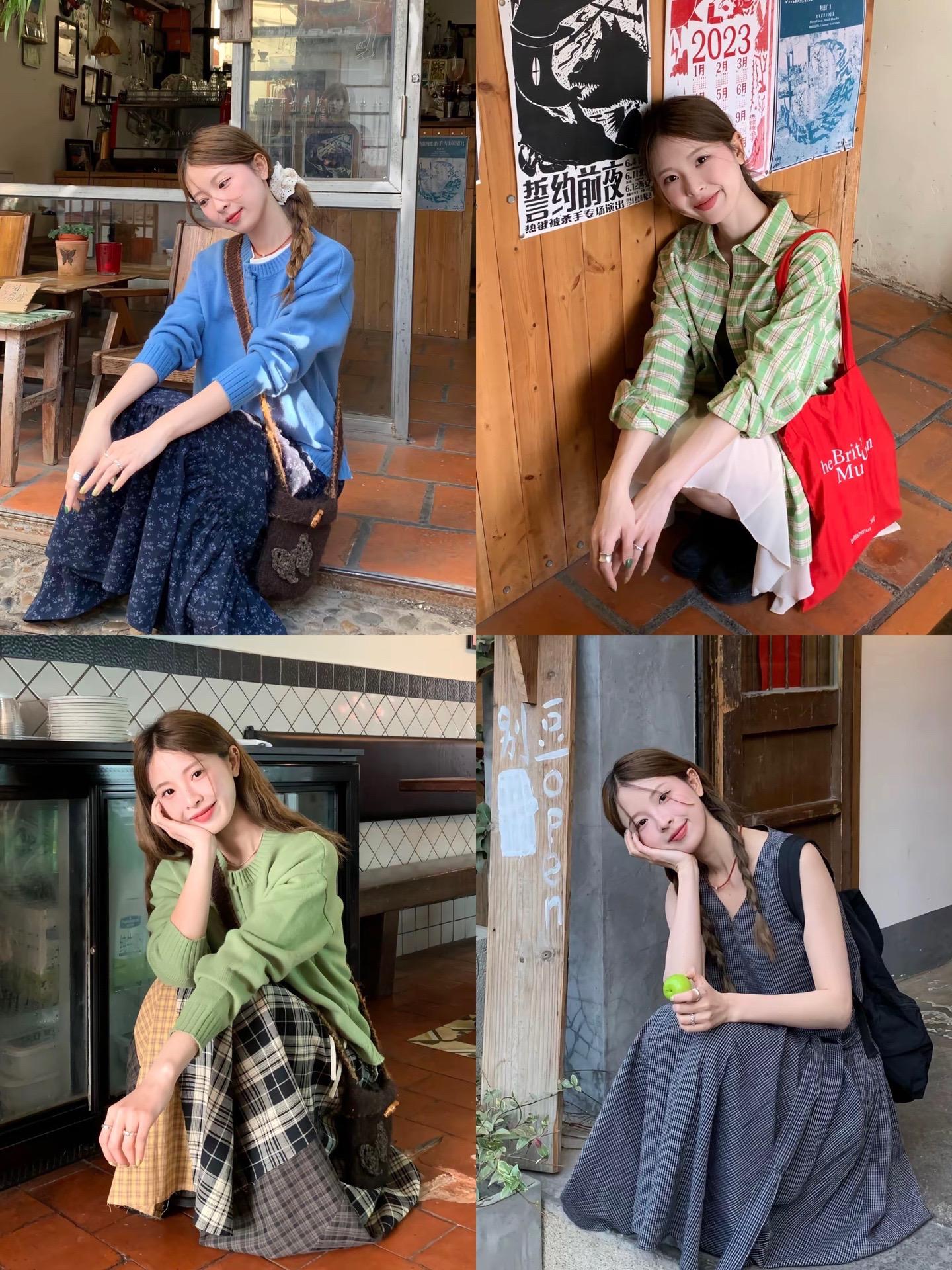 存一些韩女蹲姿拍照（一年四季版）