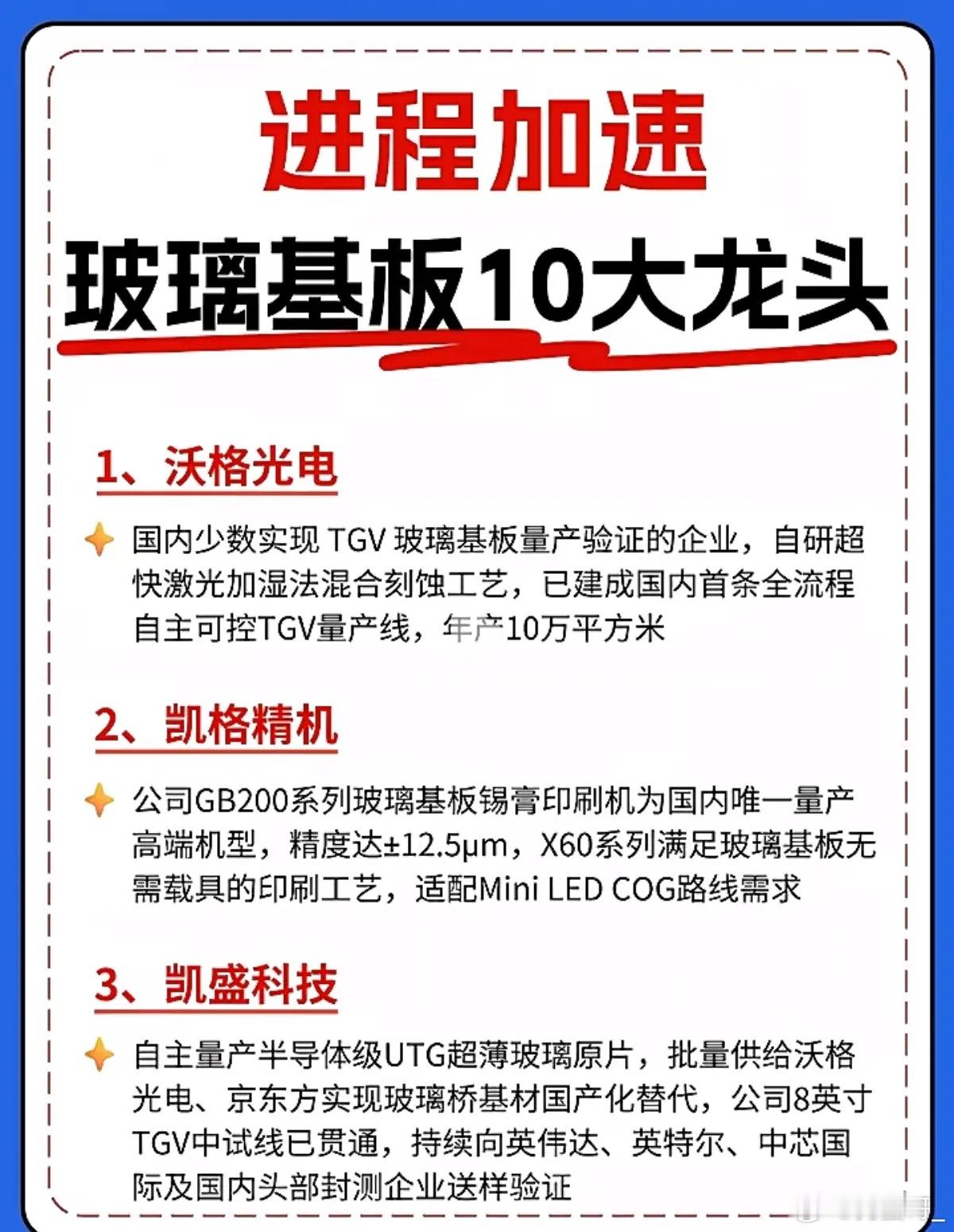 玻璃基板进程加速！先进封装赛道迎来国产突围时刻提起芯片先进封装，很多人目光都聚焦