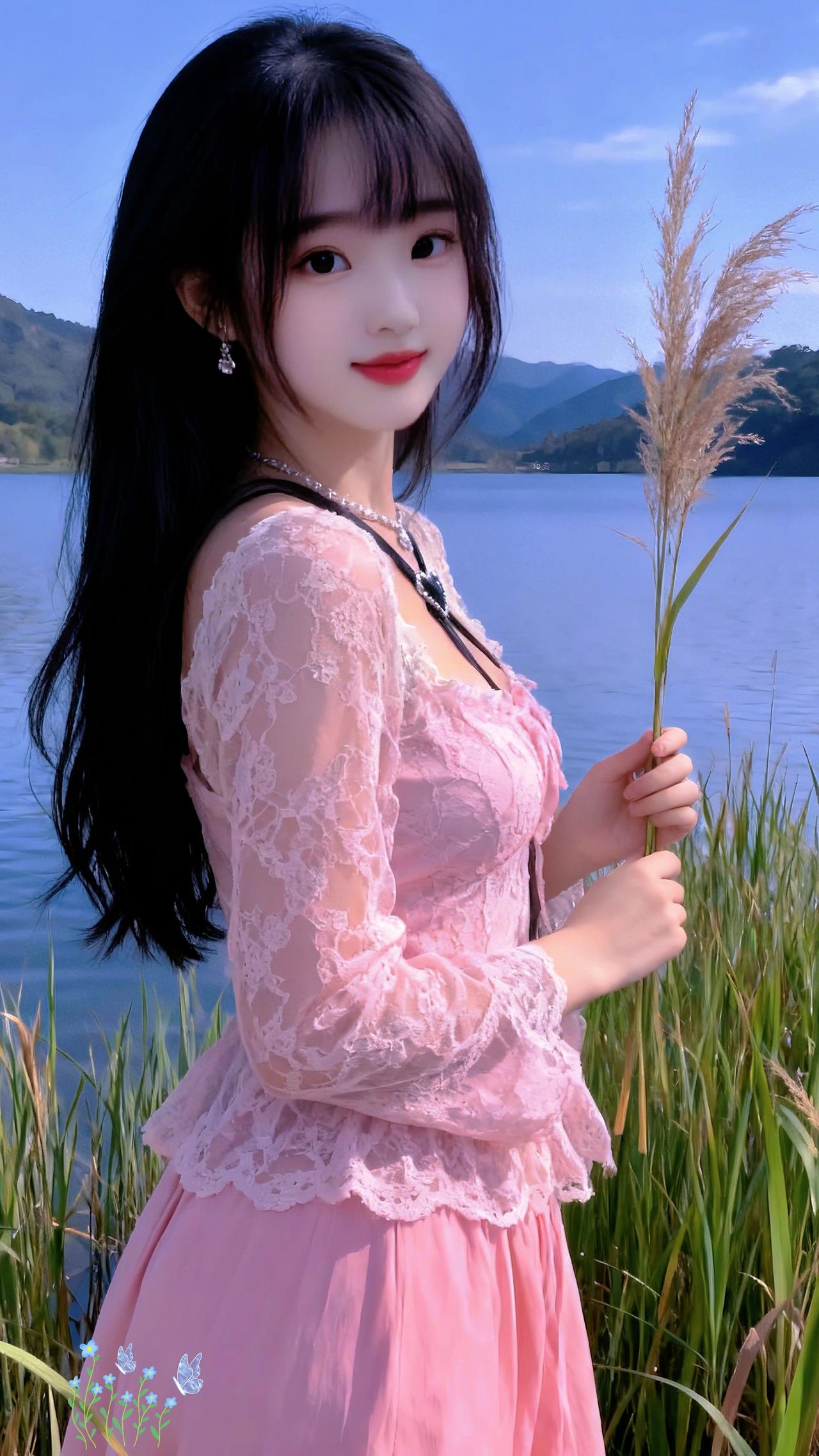 小姐姐 野外耍 甜美微笑