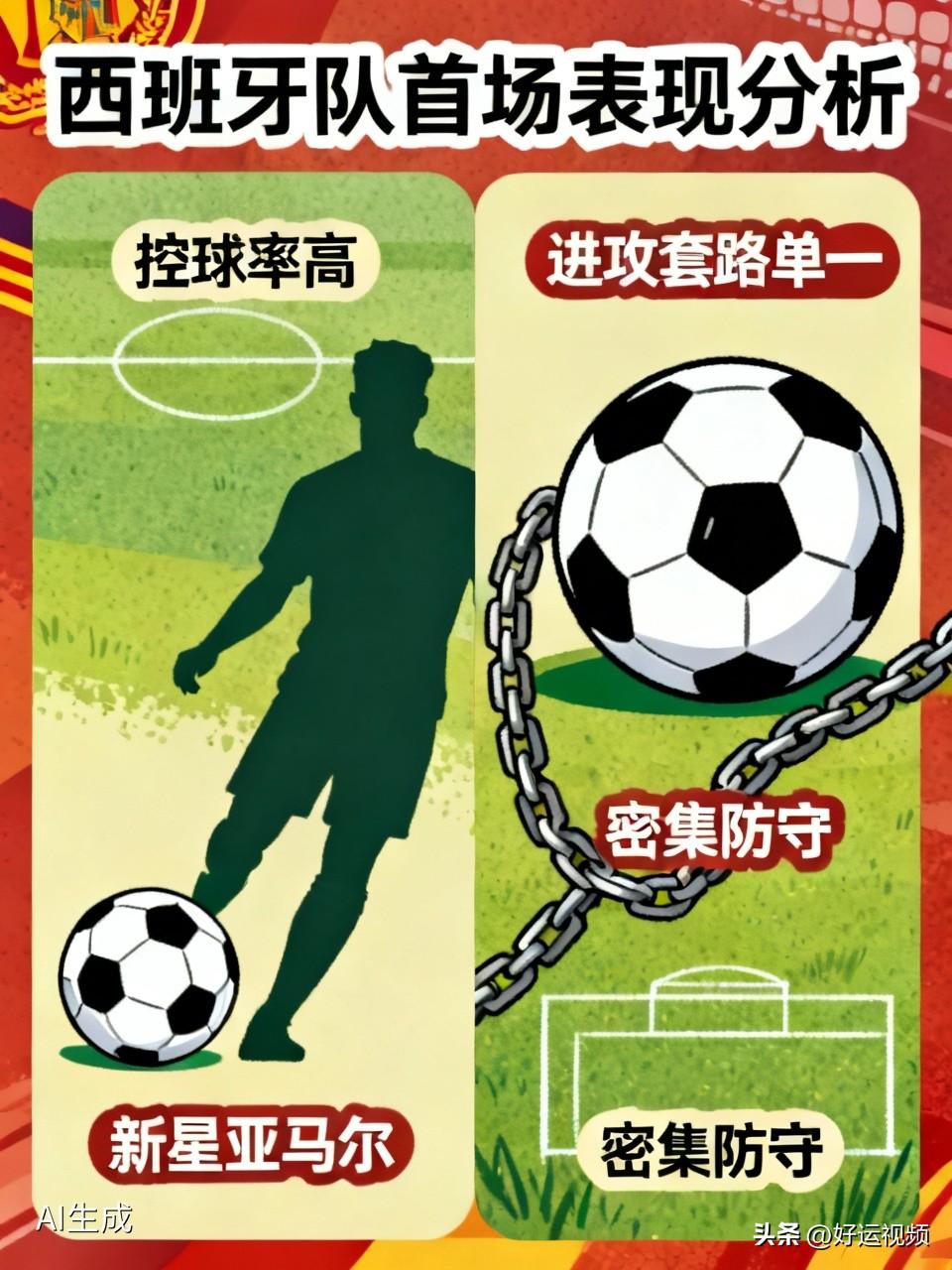 如何评价夺冠热门西班牙队的首场表现 西班牙队作为夺冠热门，首场表现颇具反差。与佛