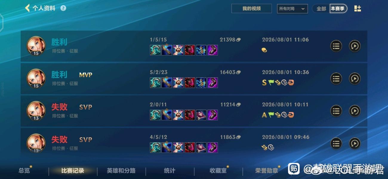 英雄联盟手游LOL手游共赴盛宴LOL手游4周年很好，很均衡，赢两局输两局 