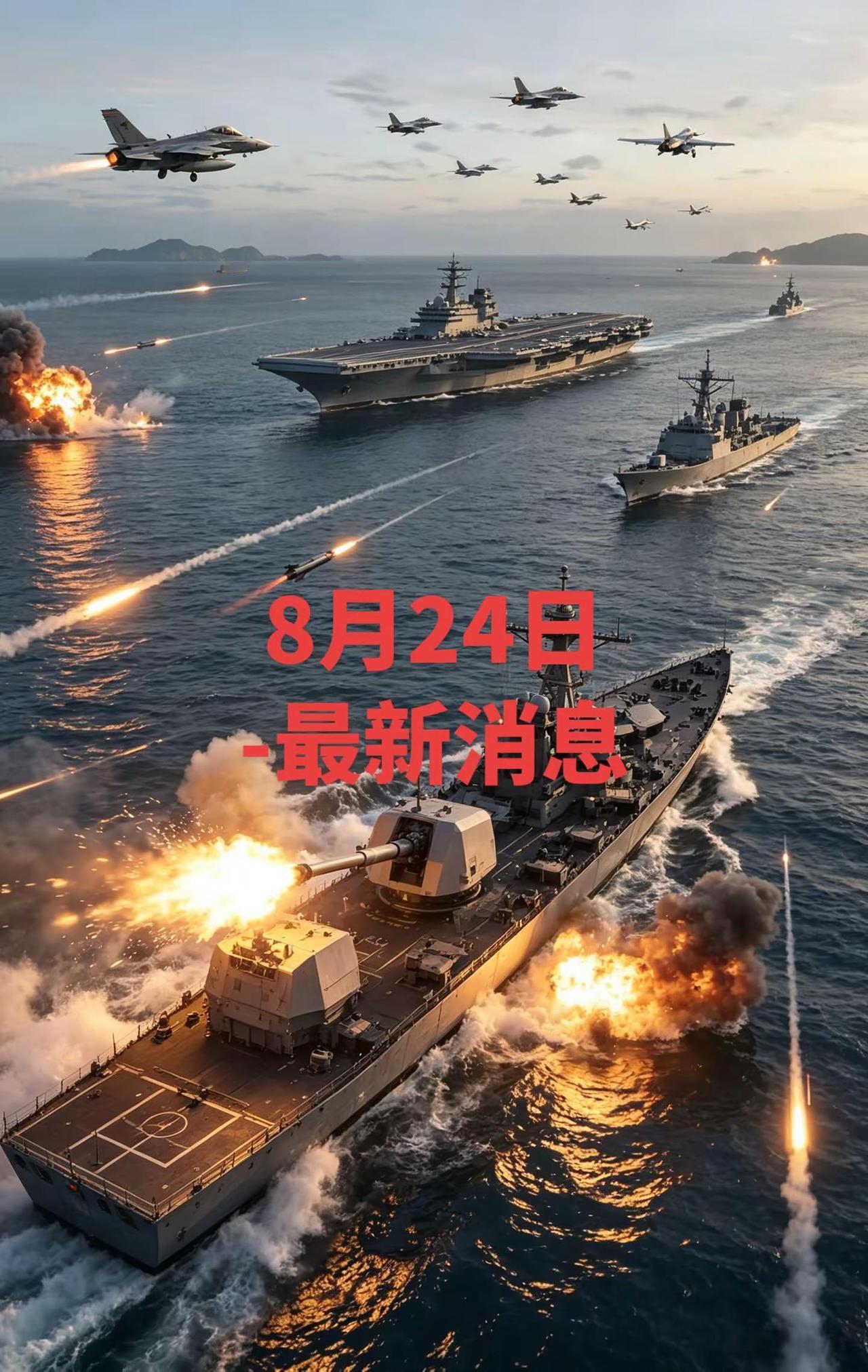 8月24日-最新消息。航母编队 战斗机