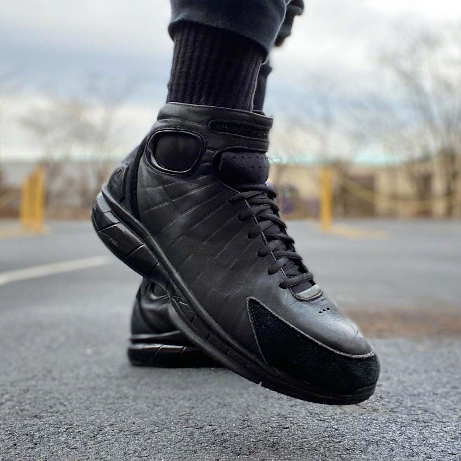 Nike Air Zoom Huarache 2K4 OT全黑色皮质 2K4 O