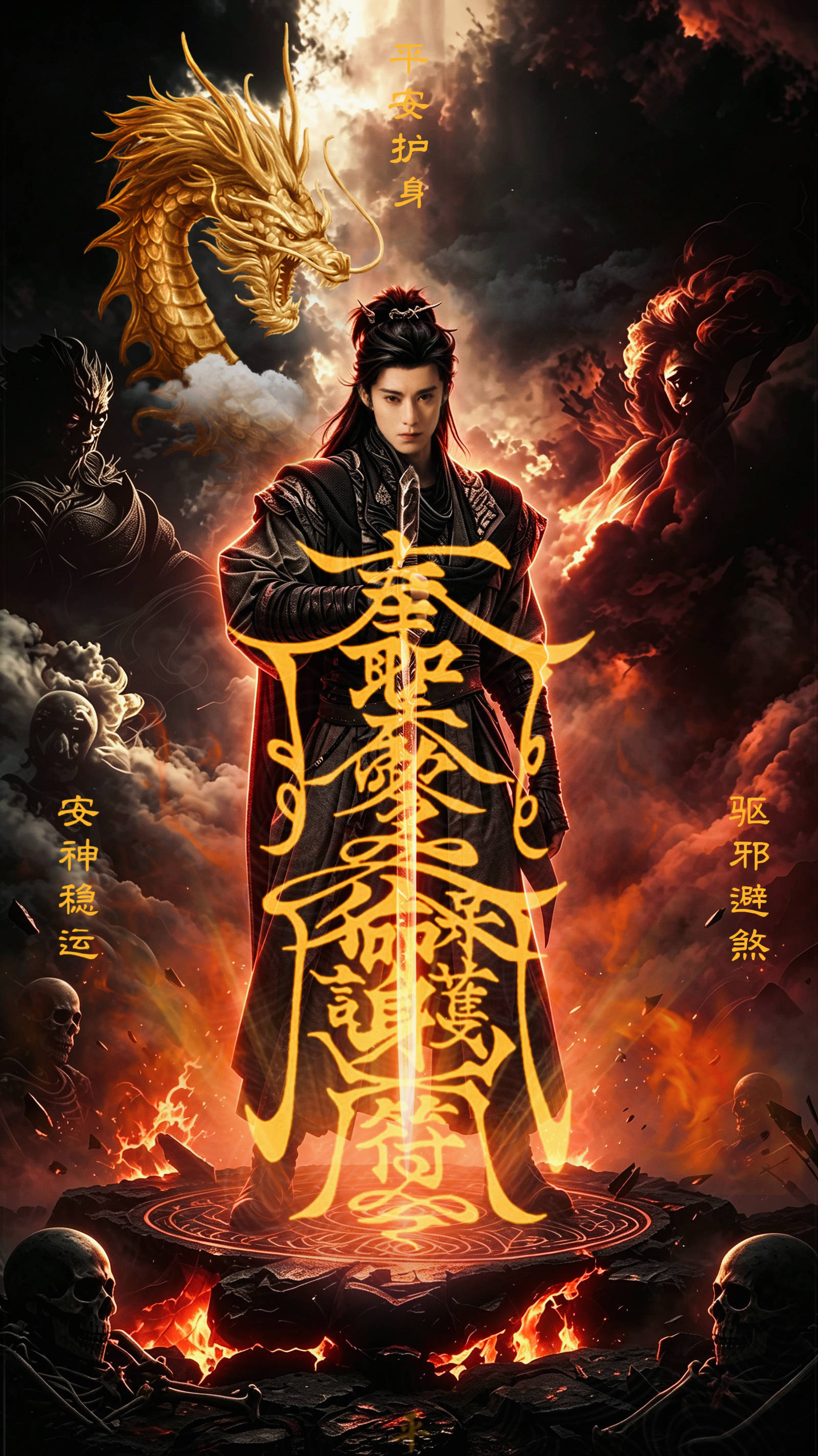王鹤棣[超话][心]王鹤棣神明在上，百无禁忌。 驱邪避煞，牛鬼蛇神撒腿。王鹤棣怎