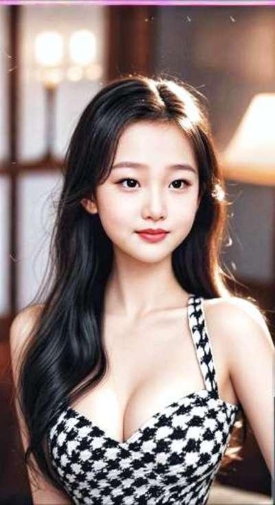 AI扩图 AI优雅佳人