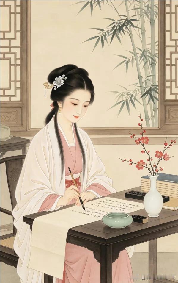 上联：芳笺写满相思句
下联：不极红豆藏心中