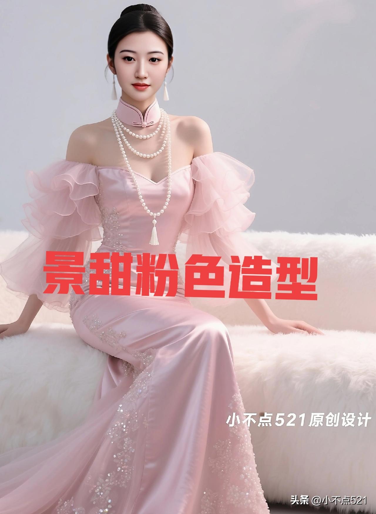 景甜粉色礼服裙造型惊艳绝伦气质优雅性感妩媚让人眼前一亮 女明星 明星 气质女明星