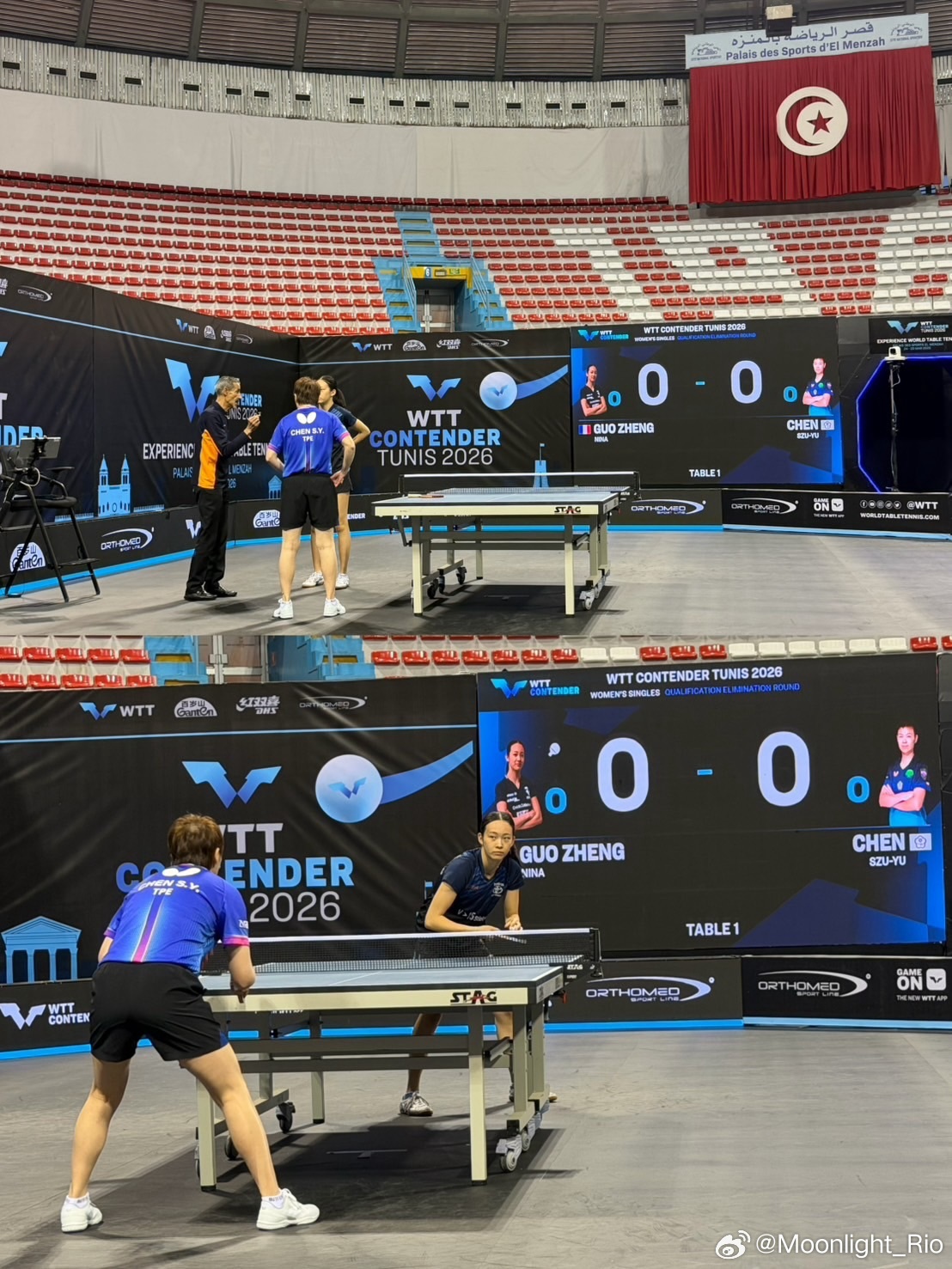 陈思羽：WTT突尼斯🇹🇳挑战赛非常艰难才成行的一次比赛…肋骨受伤…木屑刺到手