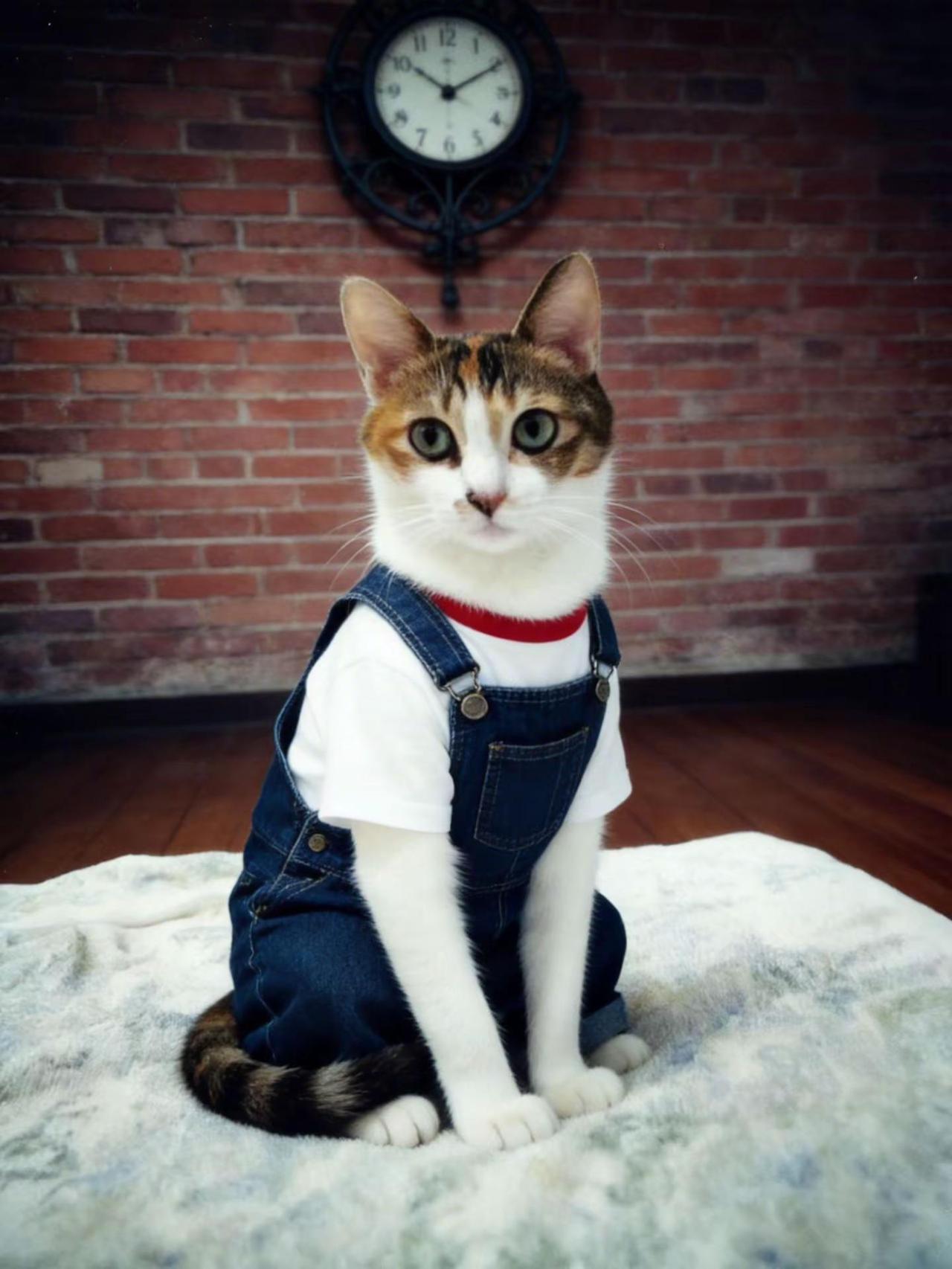 咪咪穿复古装也好看。