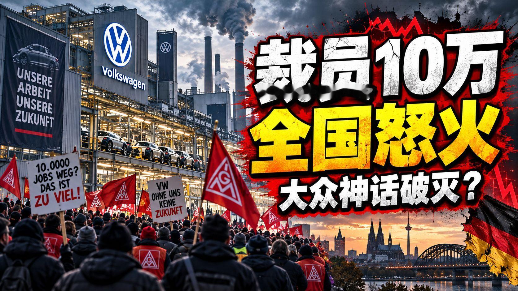 百年基业毁于一旦？大众裁员10万，德国汽车神话彻底破灭！