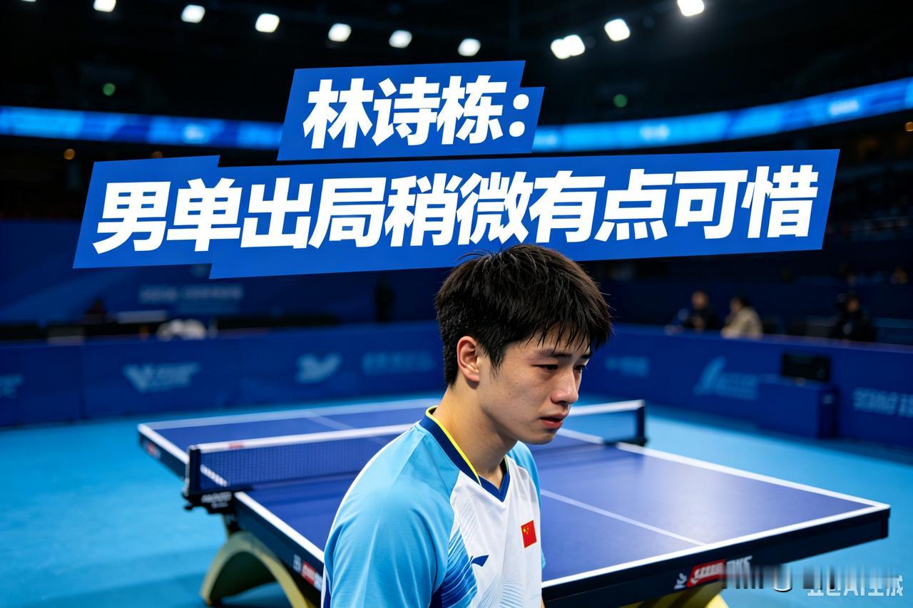 🏓林诗栋：男单出局稍微有点可惜｜WTT瑞典大满贯
 
WTT瑞典大满贯男单1/