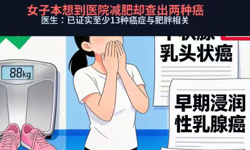 本想“管住嘴”减重，却意外查出两种癌：肥胖，这个被严重低估的沉默杀手
医生，我只