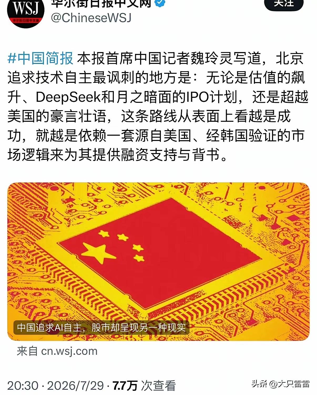 《华尔街日报》记者魏玲灵是什么来头？
她在内地出生长大，已加入美国国籍，毕业于纽