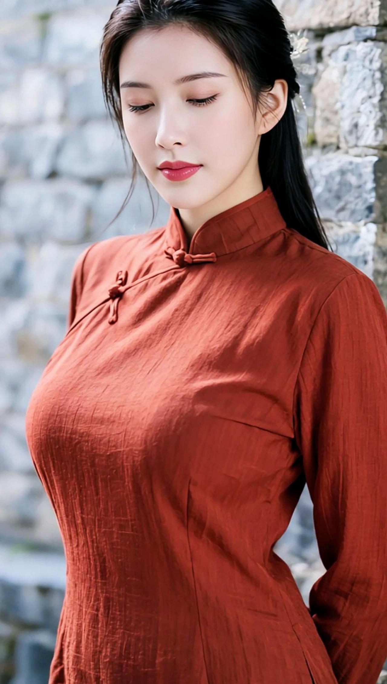 AI复古旗袍写真 抖音ai创作 蛇蝎美人古典美人