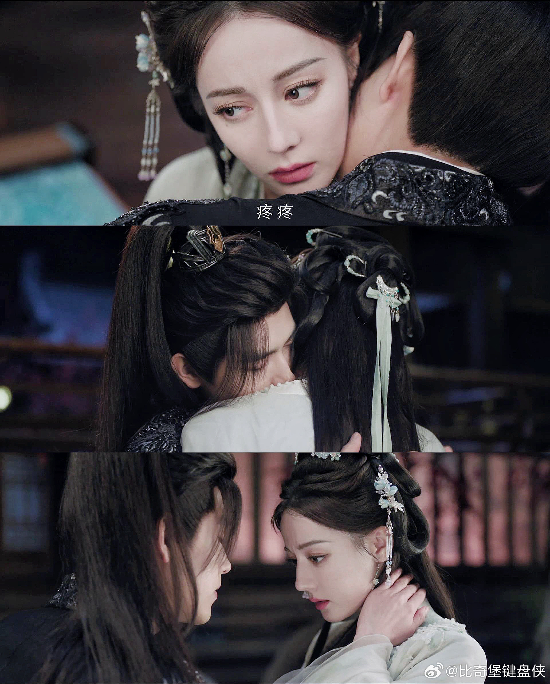 迪丽热巴陈飞宇咬脖吻戏 谁还没被这咬脖吻震撼！暧昧拉扯感爆棚，野性与温柔交织，氛